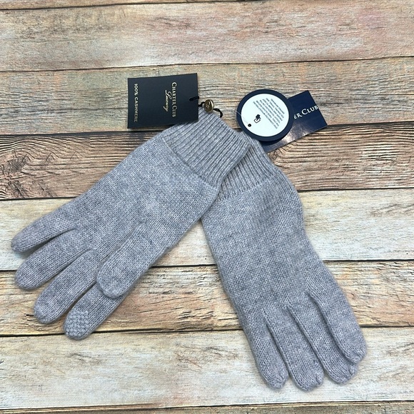 Charter Club Cashmere Gloves - Picture 3 of 4